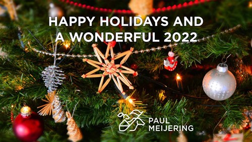 Happy holidays wonderful 2022 Paul Meijering Stainless Steel